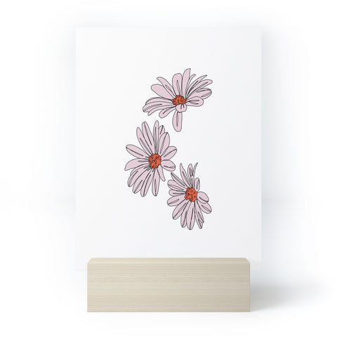 The Colour Study Daisy Illustration Bud Mini Art Print