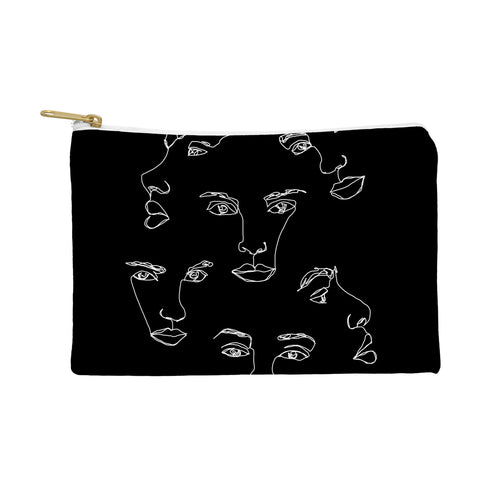 The Colour Study Faces single line drawing Cyra Pouch