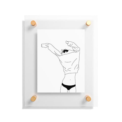 The Colour Study Fashion illustration Cadee Floating Acrylic Print