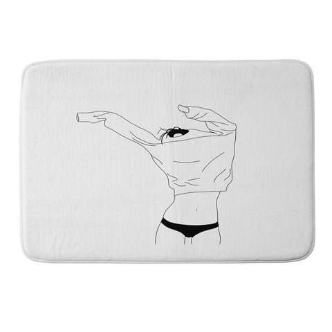 The Colour Study Fashion illustration Cadee Memory Foam Bath Mat