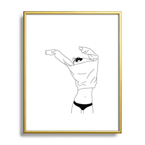 The Colour Study Fashion illustration Cadee Metal Framed Art Print