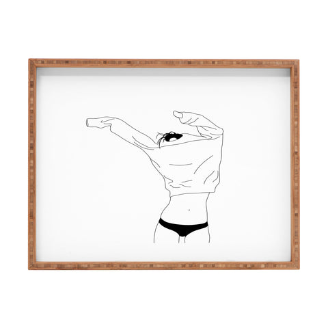 The Colour Study Fashion illustration Cadee Rectangular Tray