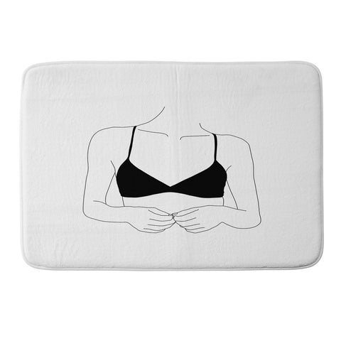 The Colour Study Figure Drawing Corey Memory Foam Bath Mat