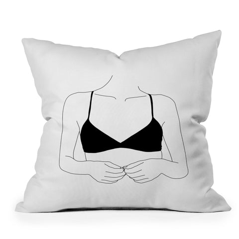 The Colour Study Figure Drawing Corey Throw Pillow