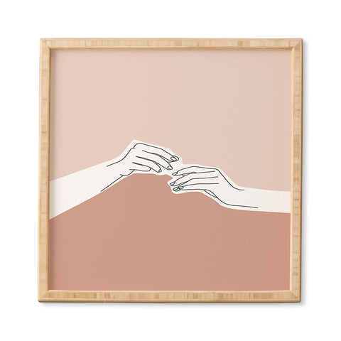 The Colour Study Hands Illustration Pamela Framed Wall Art