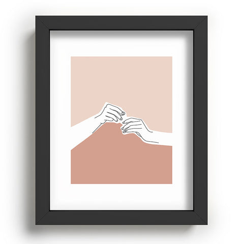 The Colour Study Hands Illustration Pamela Recessed Framing Rectangle