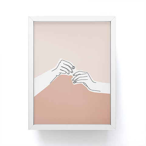 The Colour Study Hands Illustration Pamela Framed Mini Art Print