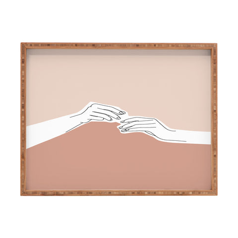 The Colour Study Hands Illustration Pamela Rectangular Tray