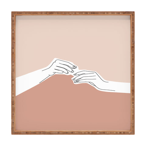 The Colour Study Hands Illustration Pamela Square Tray