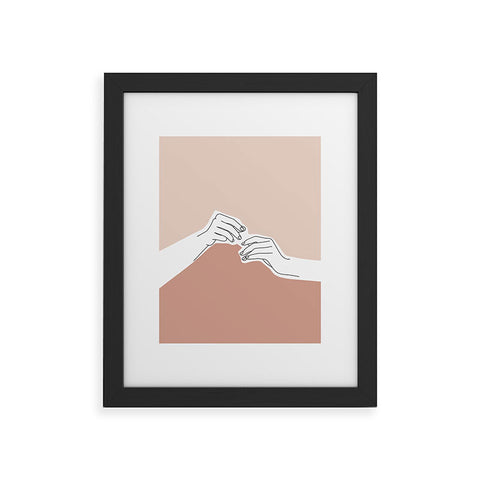The Colour Study Hands Illustration Pamela Framed Art Print