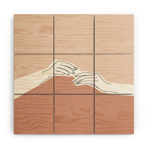 The Colour Study Hands Illustration Pamela Wood Wall Mural