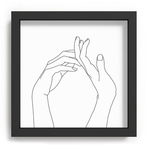 The Colour Study Hands line drawing Abi Recessed Framing Square