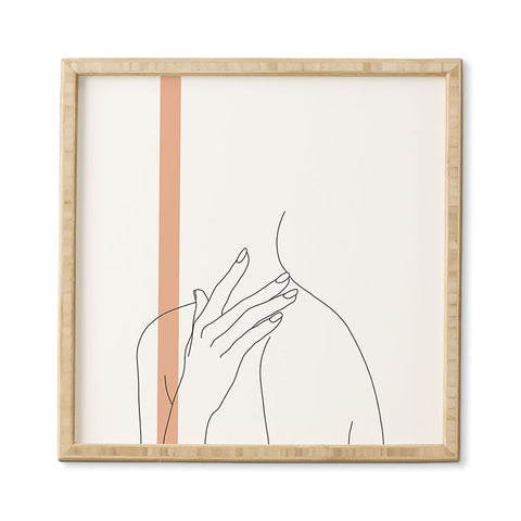 The Colour Study Illustration Danna Stripe Framed Wall Art