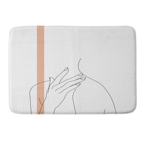 The Colour Study Illustration Danna Stripe Memory Foam Bath Mat