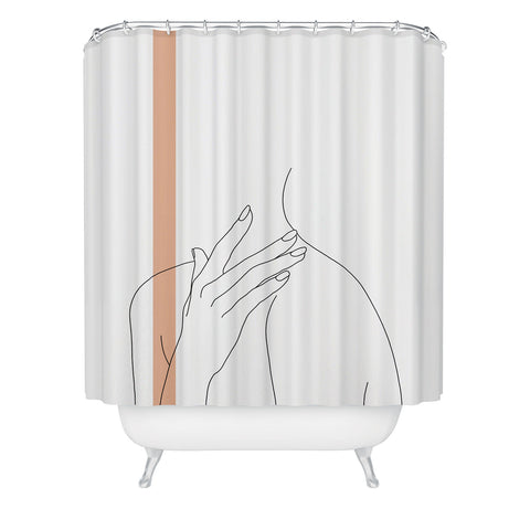 The Colour Study Illustration Danna Stripe Shower Curtain