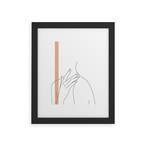 The Colour Study Illustration Danna Stripe Framed Art Print