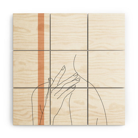 The Colour Study Illustration Danna Stripe Wood Wall Mural