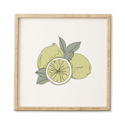 The Colour Study Lemons Artwork Framed Wall Art