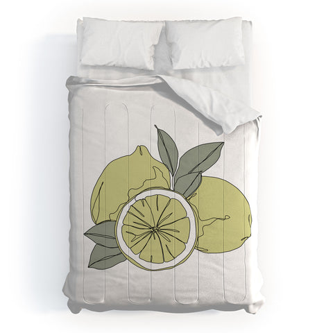 The Colour Study Lemons Artwork Comforter