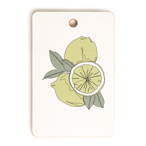The Colour Study Lemons Artwork Cutting Board Rectangle