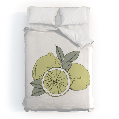 The Colour Study Lemons Artwork Duvet Cover