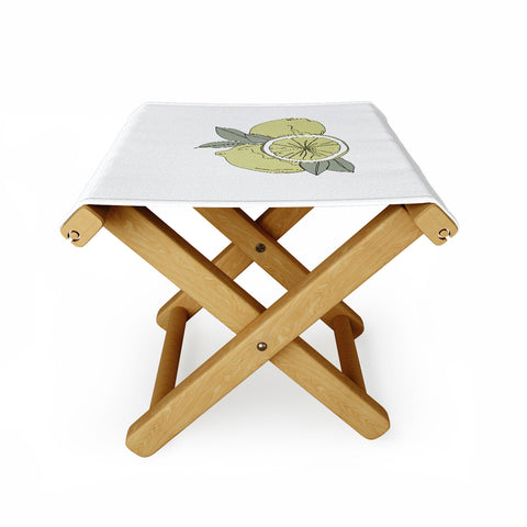 The Colour Study Lemons Artwork Folding Stool