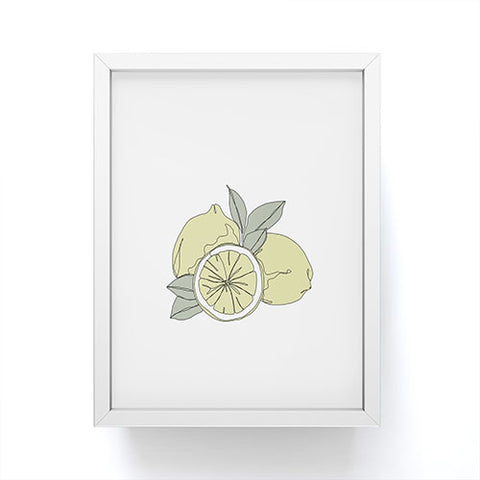 The Colour Study Lemons Artwork Framed Mini Art Print
