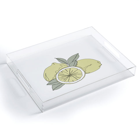 The Colour Study Lemons Artwork Acrylic Tray