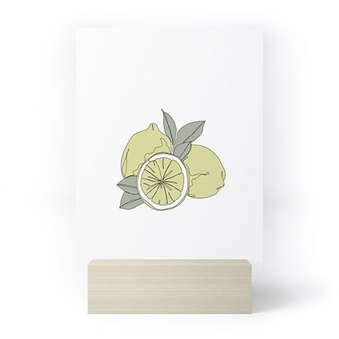 The Colour Study Lemons Artwork Mini Art Print