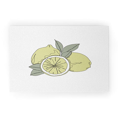 The Colour Study Lemons Artwork Welcome Mat