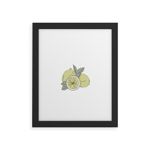 The Colour Study Lemons Artwork Framed Art Print