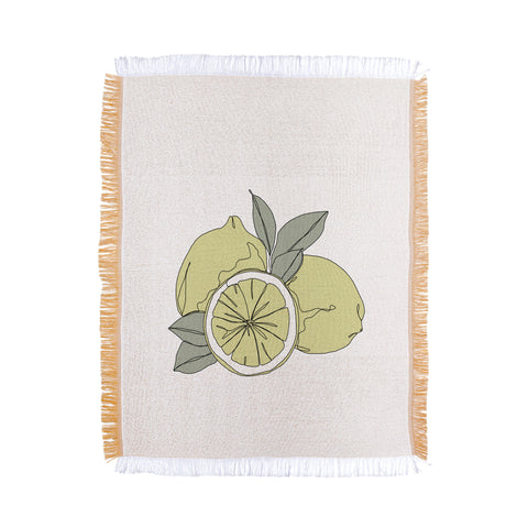 The Colour Study Lemons Artwork Throw Blanket