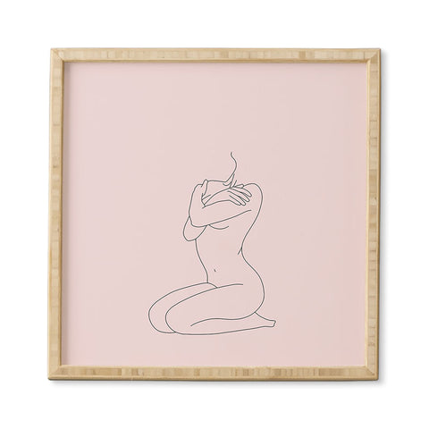 The Colour Study Life Drawing Blush Framed Wall Art