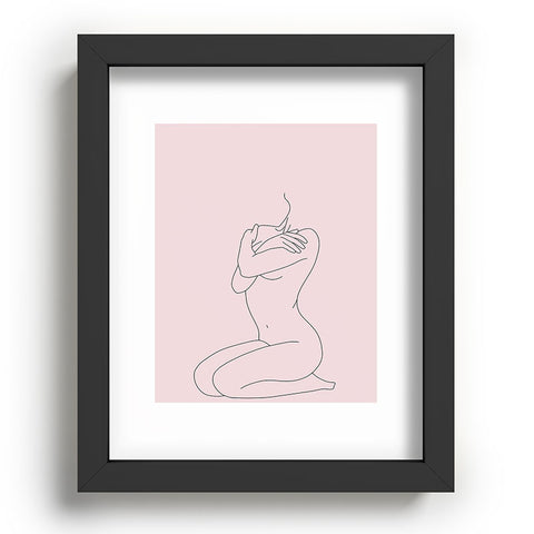 The Colour Study Life Drawing Blush Recessed Framing Rectangle