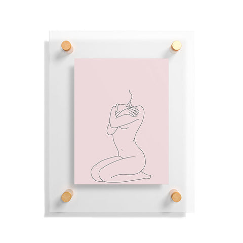 The Colour Study Life Drawing Blush Floating Acrylic Print