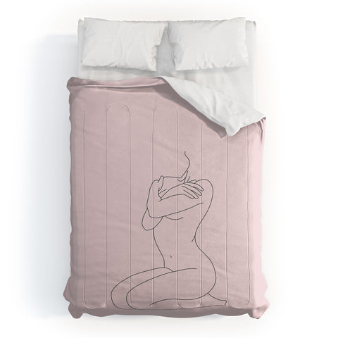 The Colour Study Life Drawing Blush Comforter