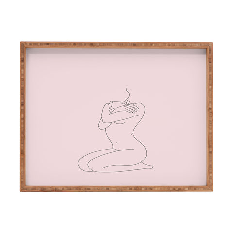 The Colour Study Life Drawing Blush Rectangular Tray