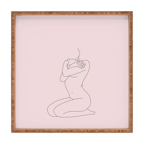 The Colour Study Life Drawing Blush Square Tray