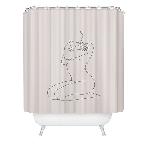 The Colour Study Life Drawing Figure Shower Curtain