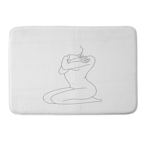 The Colour Study Life drawing illustration Memory Foam Bath Mat