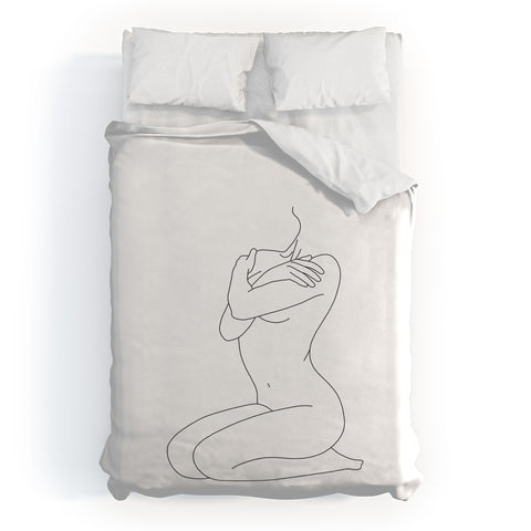 The Colour Study Life drawing illustration Duvet Cover