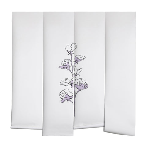 The Colour Study Lilac Cotton Flower Wall Mural