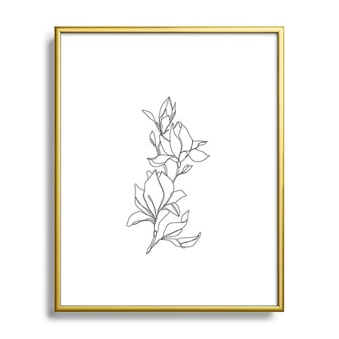 The Colour Study Magnolia by The Colour Study Metal Framed Art Print