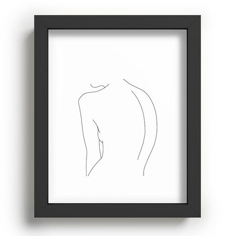 The Colour Study Nude back line drawing Alex Recessed Framing Rectangle