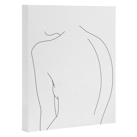 The Colour Study Nude back line drawing Alex Art Canvas