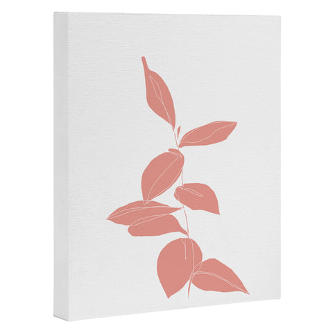 The Colour Study Plant Drawing Berry Pink Art Canvas