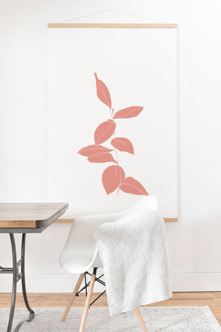 The Colour Study Plant Drawing Berry Pink Art Print And Hanger