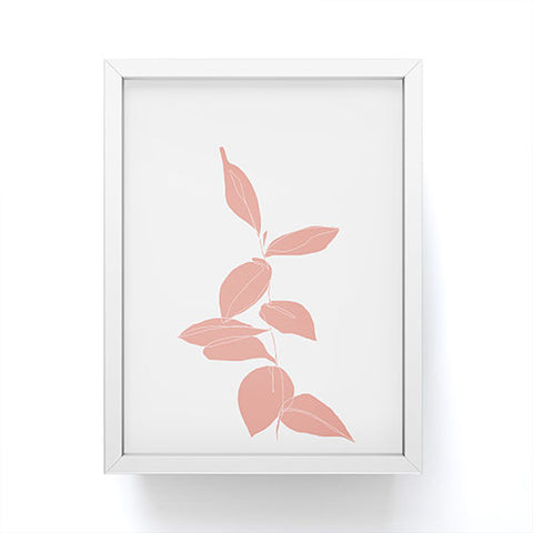 The Colour Study Plant Drawing Berry Pink Framed Mini Art Print