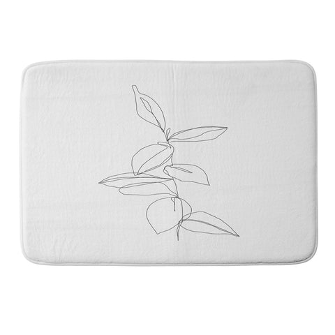 The Colour Study Plant illustration Berry Memory Foam Bath Mat