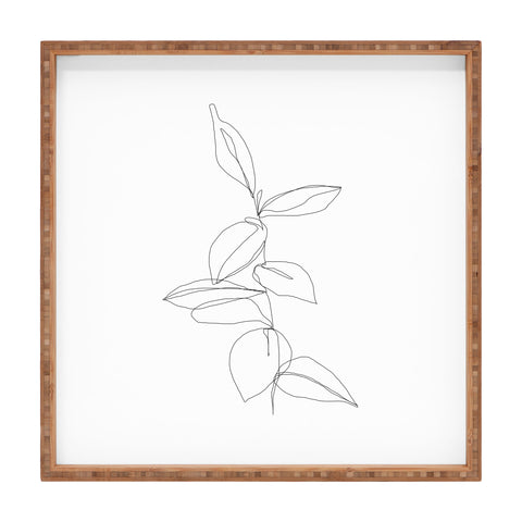 The Colour Study Plant illustration Berry Square Tray